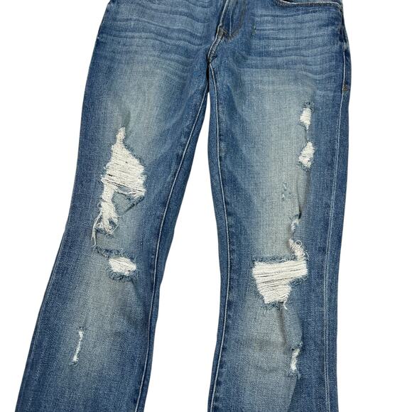 FRAME L'Homme Skinny Distressed Boyfriend Jeans ALTERED Medium Wash Womens 27 - Picture 3 of 6